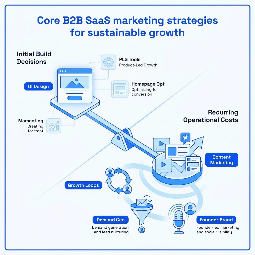 Core B2B SaaS marketing strategies for sustainable growth