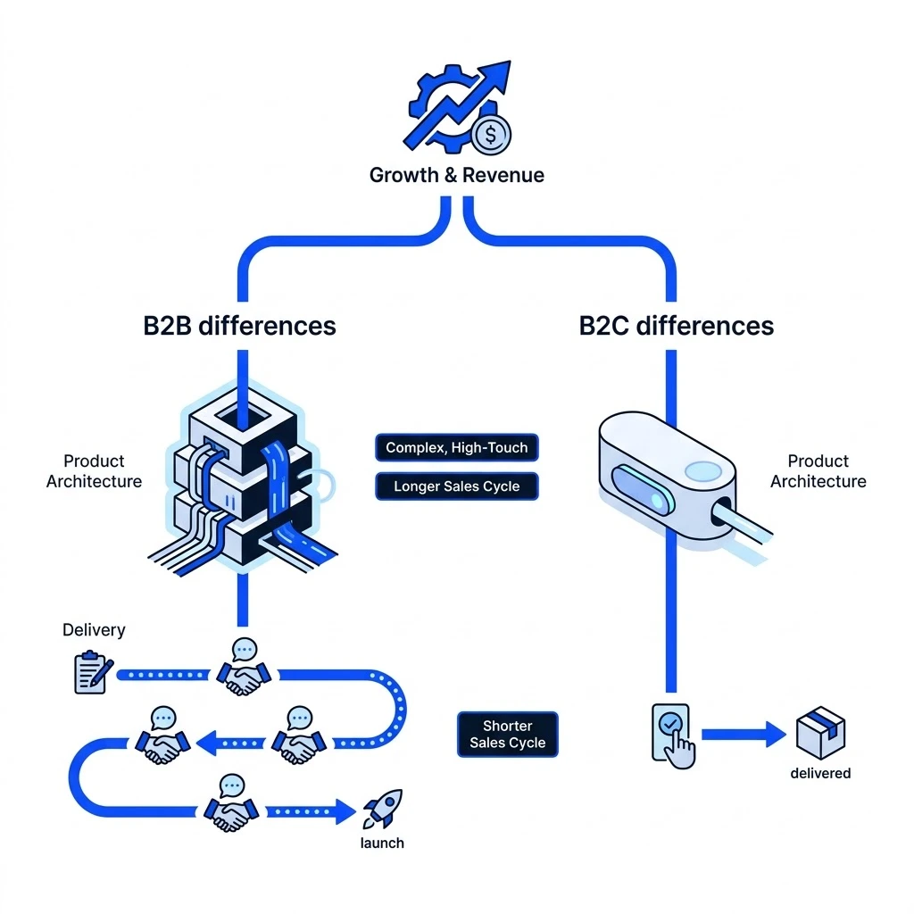 Differentiating B2B and B2C go to market strategies for go to market strategy