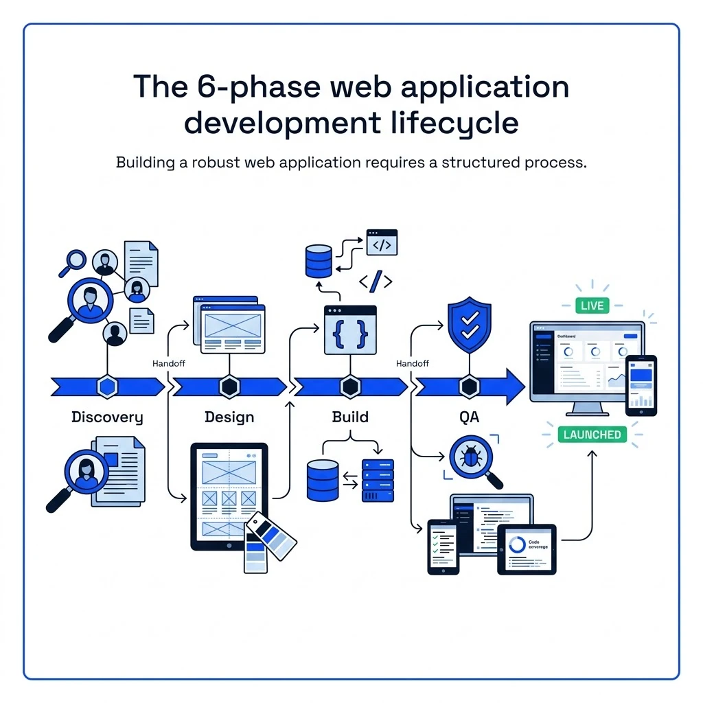 6 phase web application development lifecycle